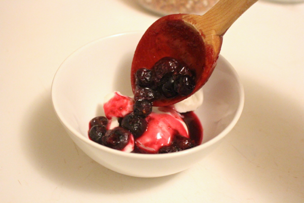 homemade blueberry compote