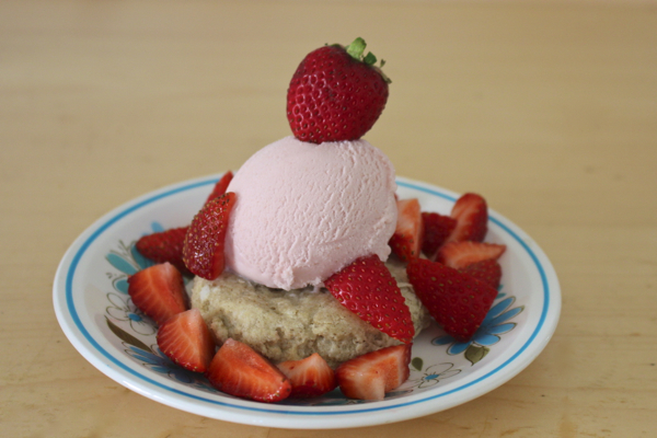vegan strawberry shortcake ice cream