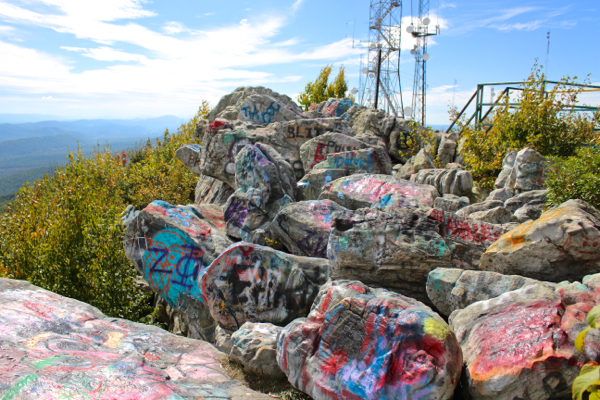 colorful graffiti rocks