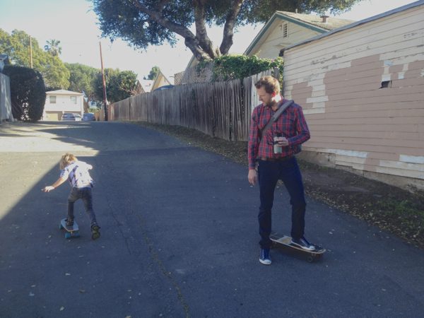 skateboarding lesson